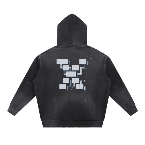 Vintage Washed X Back Hoodie