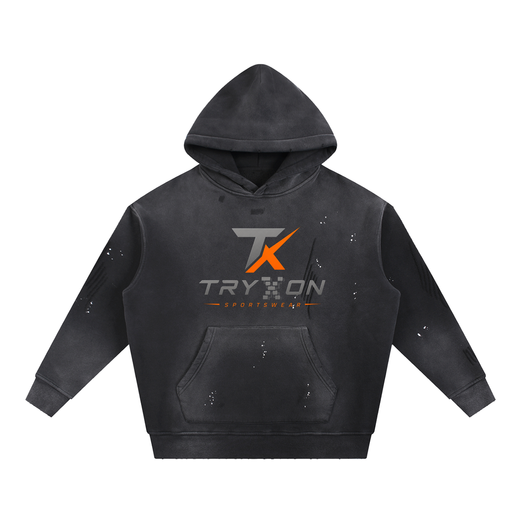 Vintage Washed X Back Hoodie